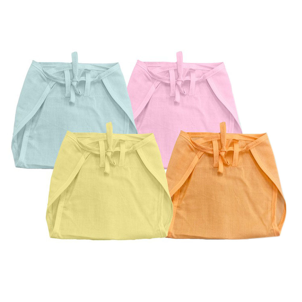 Multicolored Cotton Nappy-Pack of 12