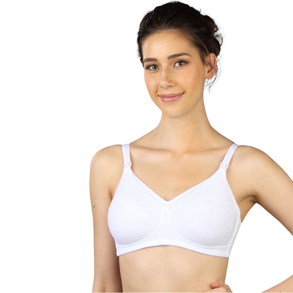 White Non Padded Nursing Bra