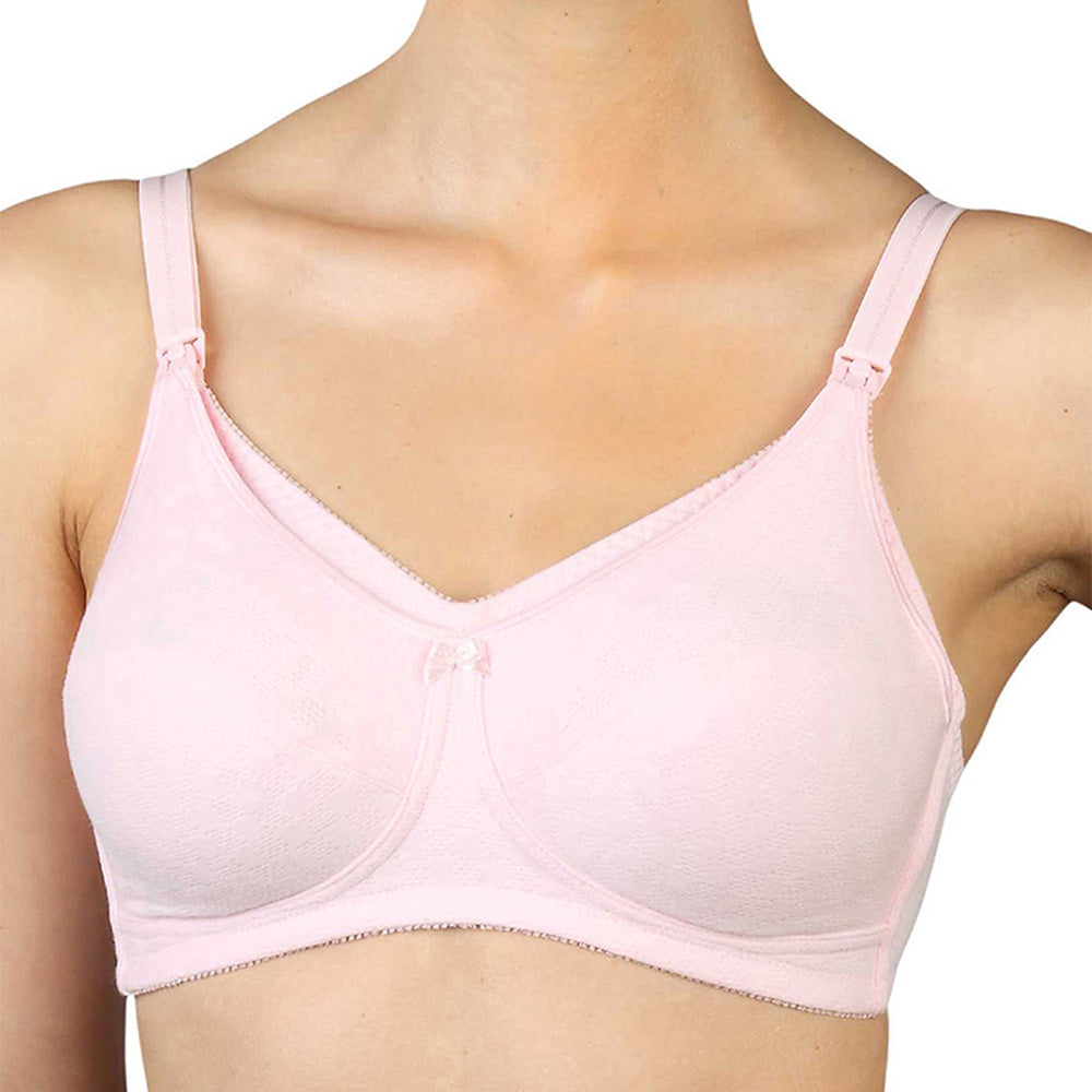 Pink Non Padded Nursing Bra