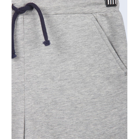 Grey Contrast Panel Pull-On Shorts