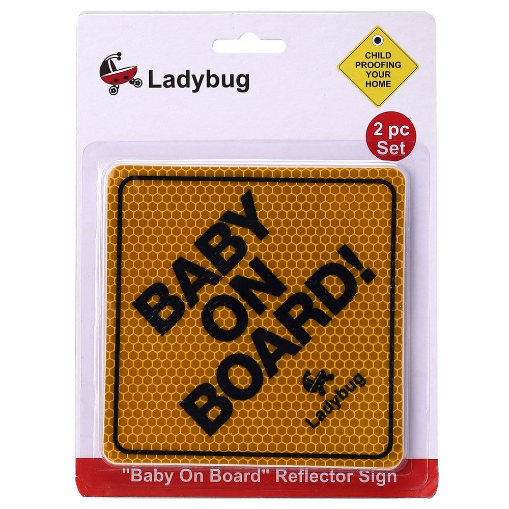 Baby On Board Safety Sign Board (Set of 2)