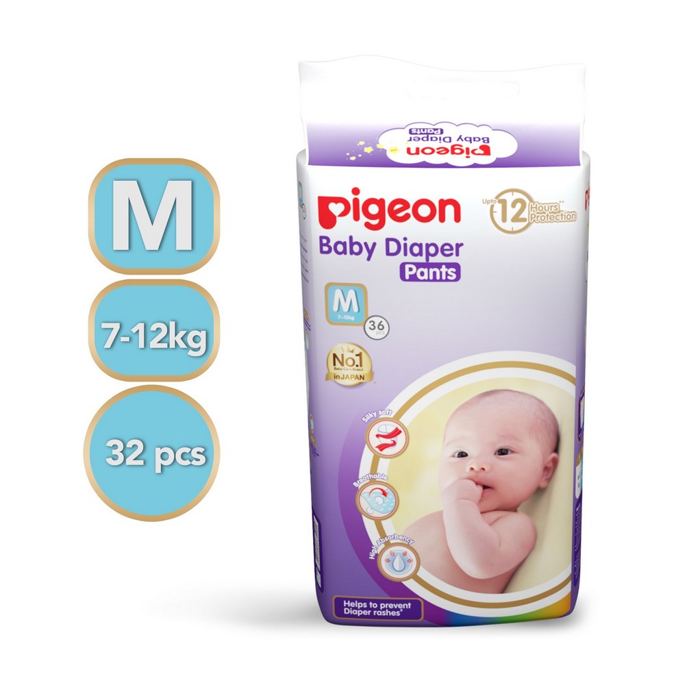 Medium Ultra Premium Baby Diaper Pants - 36 Pieces