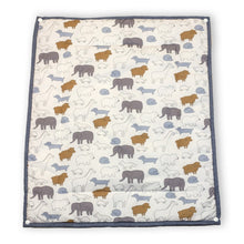 Load image into Gallery viewer, Grey Jumbo Changing Mats Pack Of 2 Cotton Sheet And 1 Plastic Sheet
