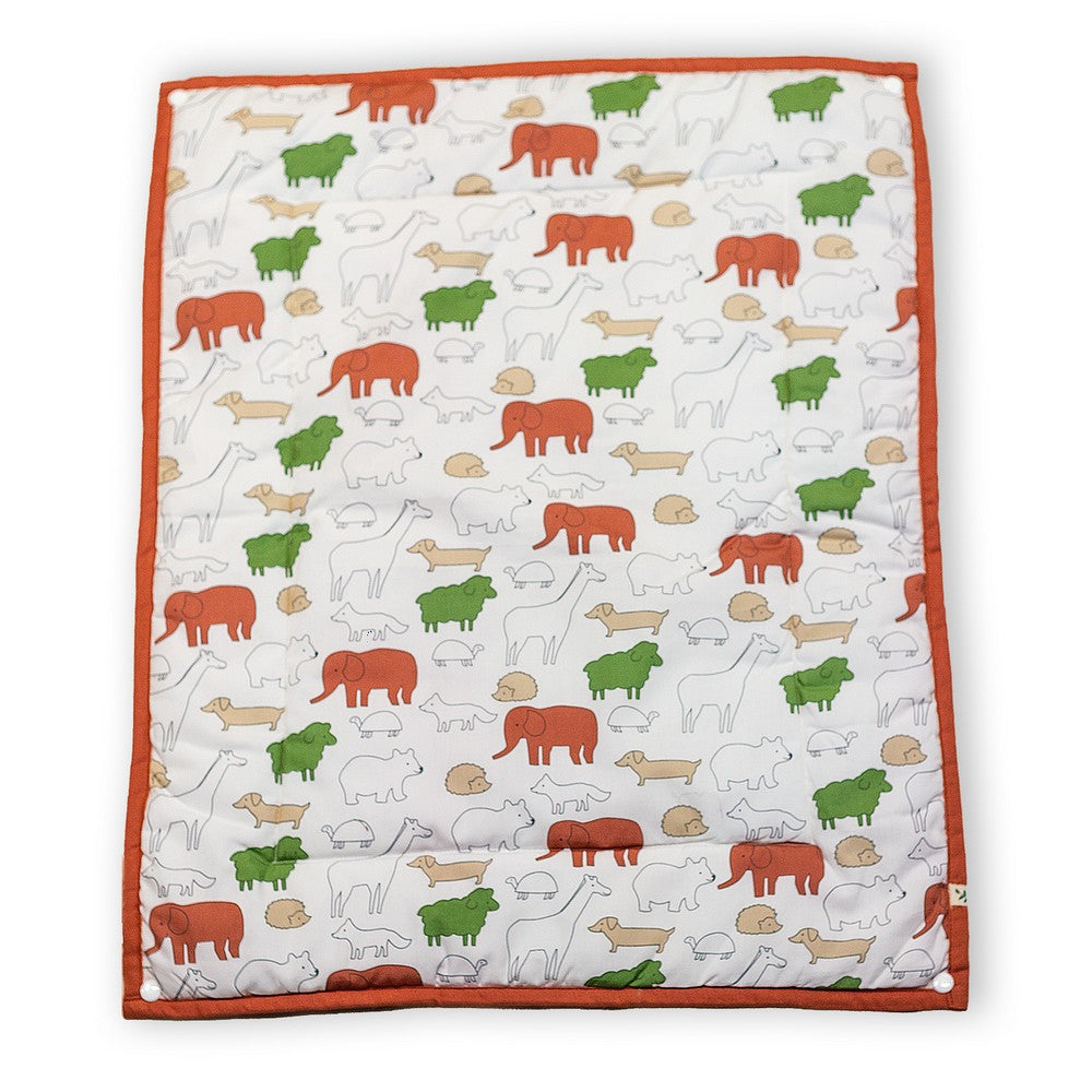 Red Jumbo Changing Mats Pack Of 2 Cotton Sheet And 1 Plastic Sheet