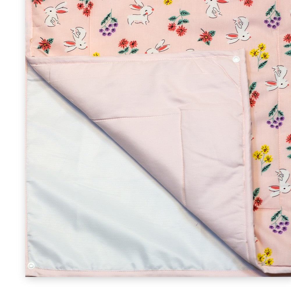 Rabbit Jumbo Changing Mats Pack Of 2 Cotton Sheet And 1 Plastic Sheet