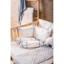 Load image into Gallery viewer, Cat Hand Block Printed Cot Bedding Set
