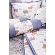 Load image into Gallery viewer, Grey Jumbo Cot Bumper Set
