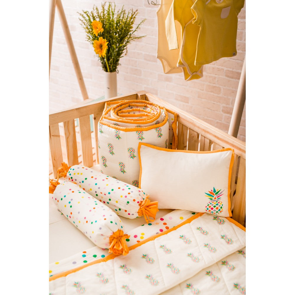 Pineapple Cot Bumper Set