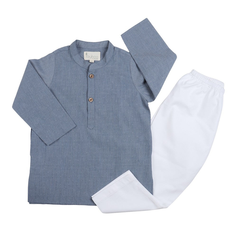 Chambre Blue Kurta Pajama Set