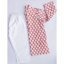 Load image into Gallery viewer, Pink Flower Kurta Pajama Set
