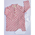 Pink Flower Kurta Pajama Set