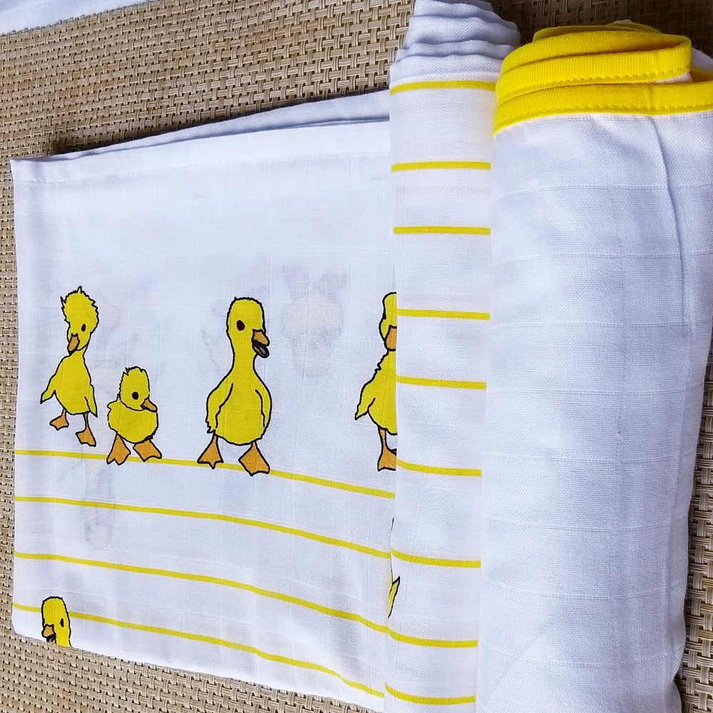 Duck And Plain Bamboo:Cotton Swaddle Wraps Combo