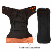Load image into Gallery viewer, Orange Cow Reusable Button Training Pants
