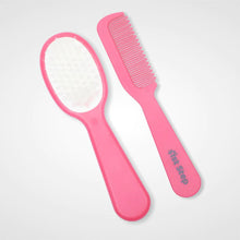 Load image into Gallery viewer, Pink Soft Gentle Comb And Brush Grooming Set

