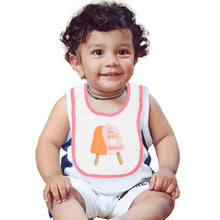 Load image into Gallery viewer, Pink Ice Cream Printed Bibs - Set Of 5
