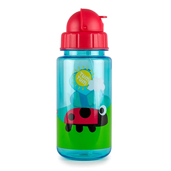Red Animal Flip Top Water Bottle