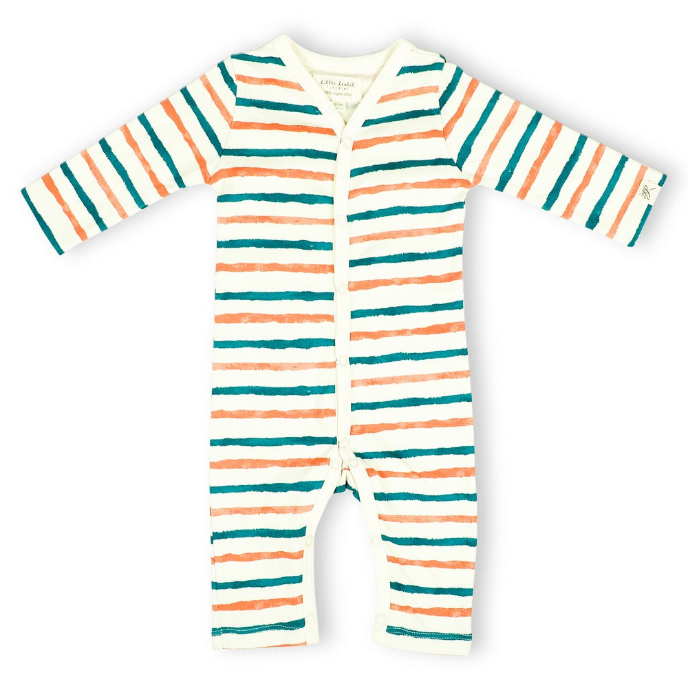 Stripe Hype Full Sleeve Romper