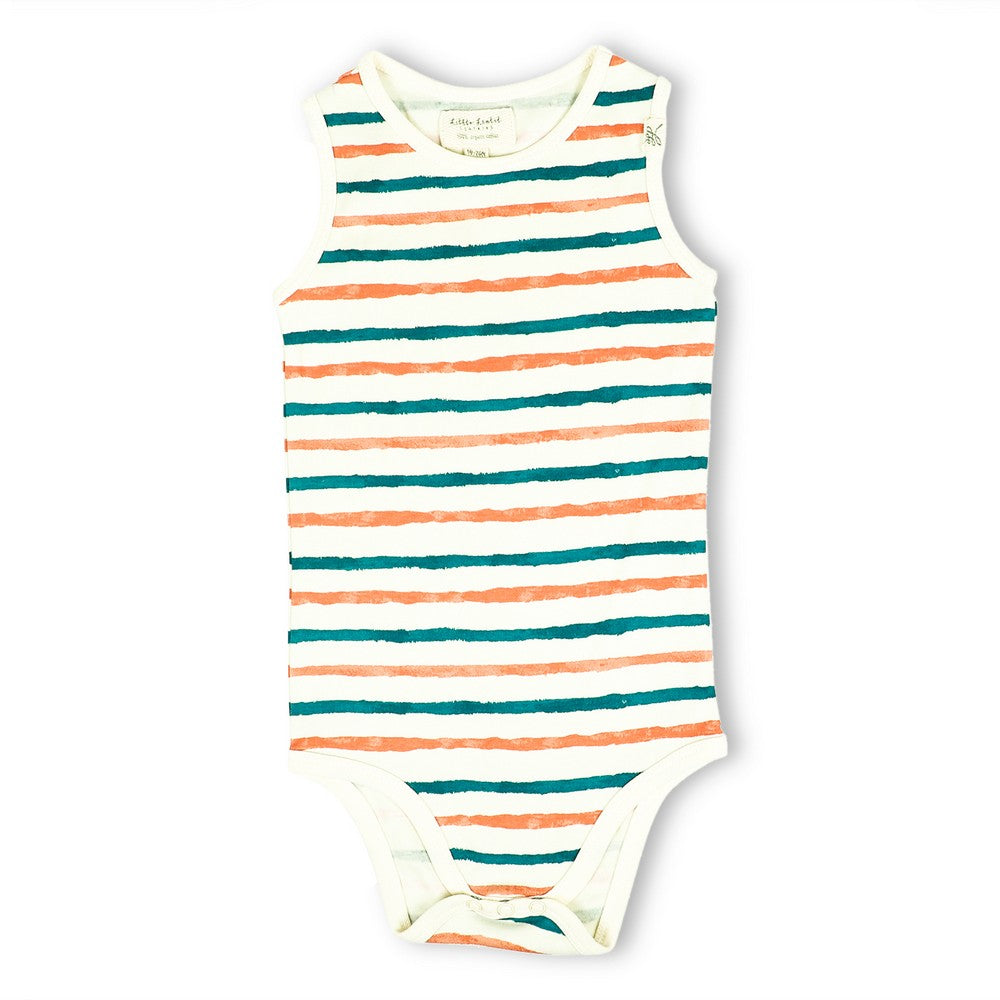 Stripe Hype Sleeveless Onesie