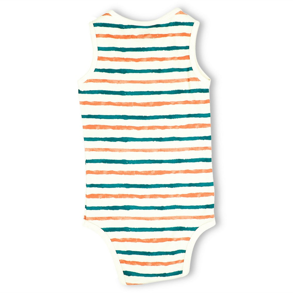 Stripe Hype Sleeveless Onesie
