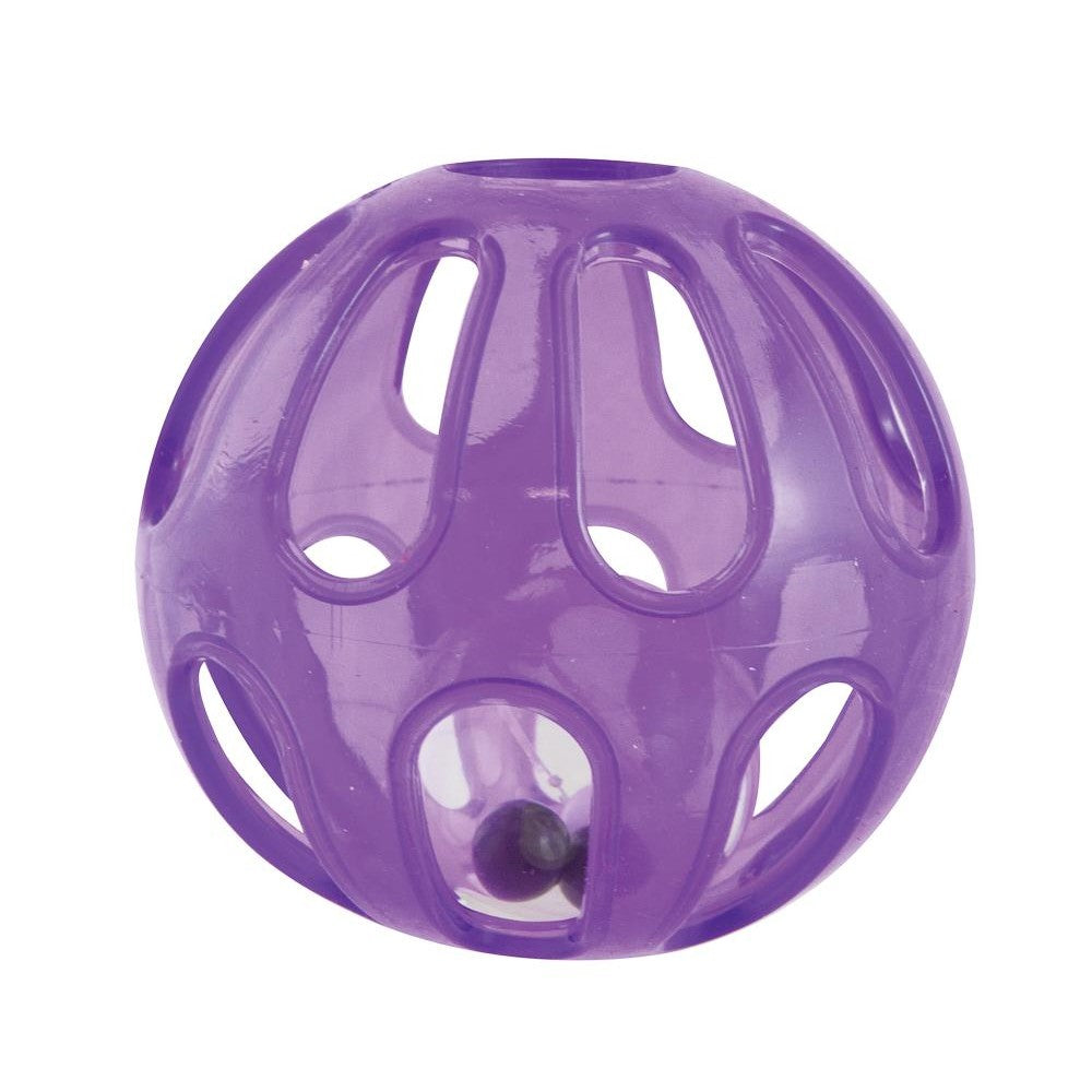 Purple Squish & Rattle Ball