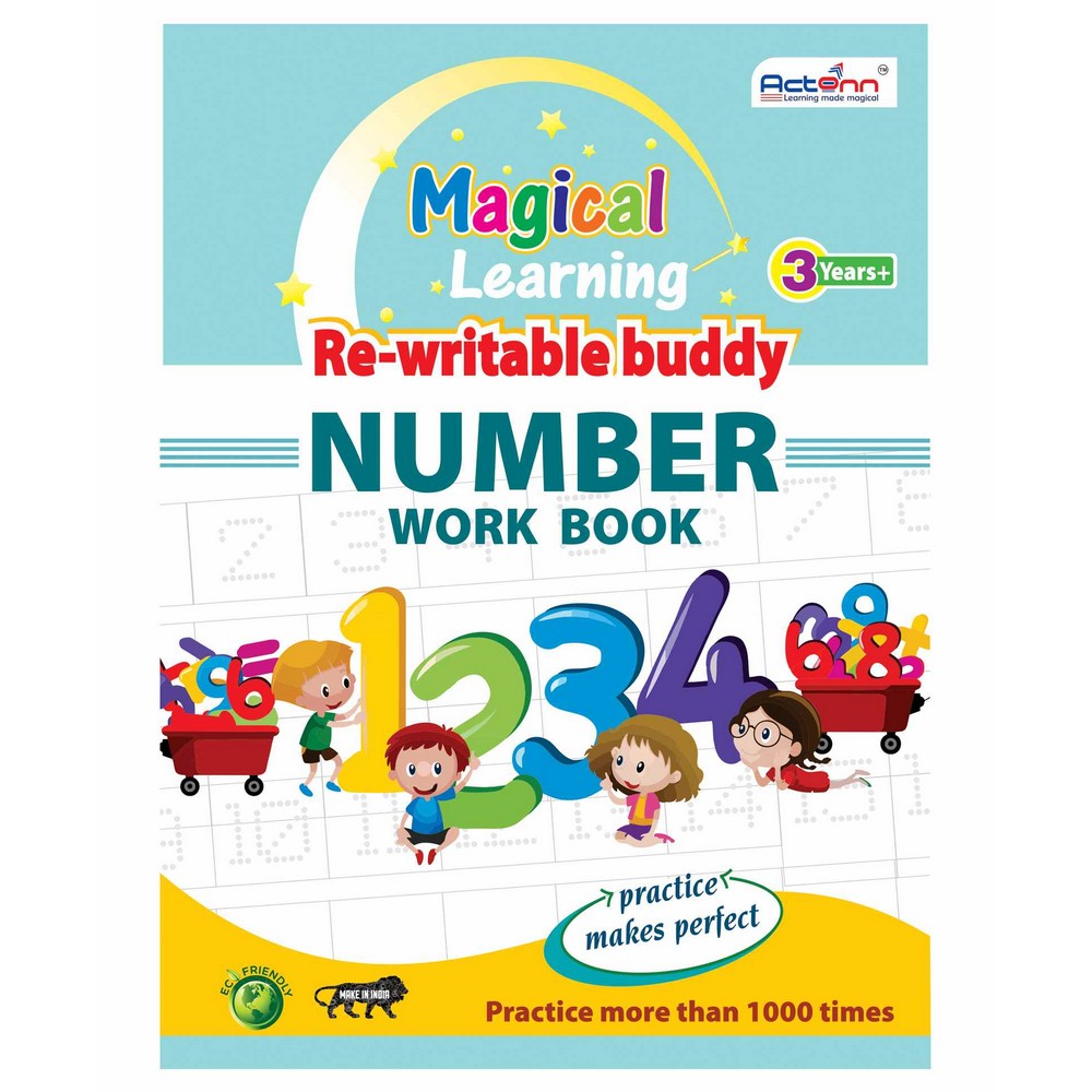 Re-Writable Buddy Number Work Book