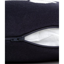 Load image into Gallery viewer, Dark Navy Car Cotton Knitted Cushion Cover With Zipper Opening
