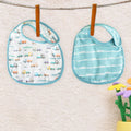 Blue Traffic Jam Organic Classic Bibs- Set Of 2