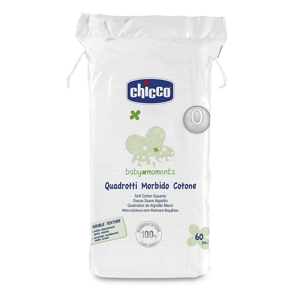 Chicco Soft Cotton Square - 60 Pieces