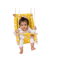 Load image into Gallery viewer, Mustard Sun Baby Swing And Ceiling Rocker
