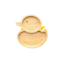 Load image into Gallery viewer, Yellow Bamboo Duck Suction Plate
