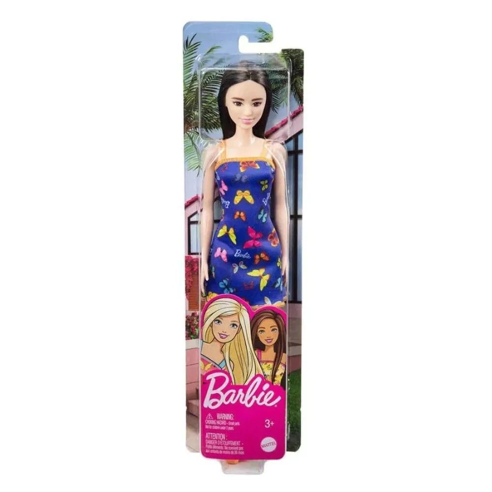 Barbie Doll With Colorful Butterfly Printed Dress