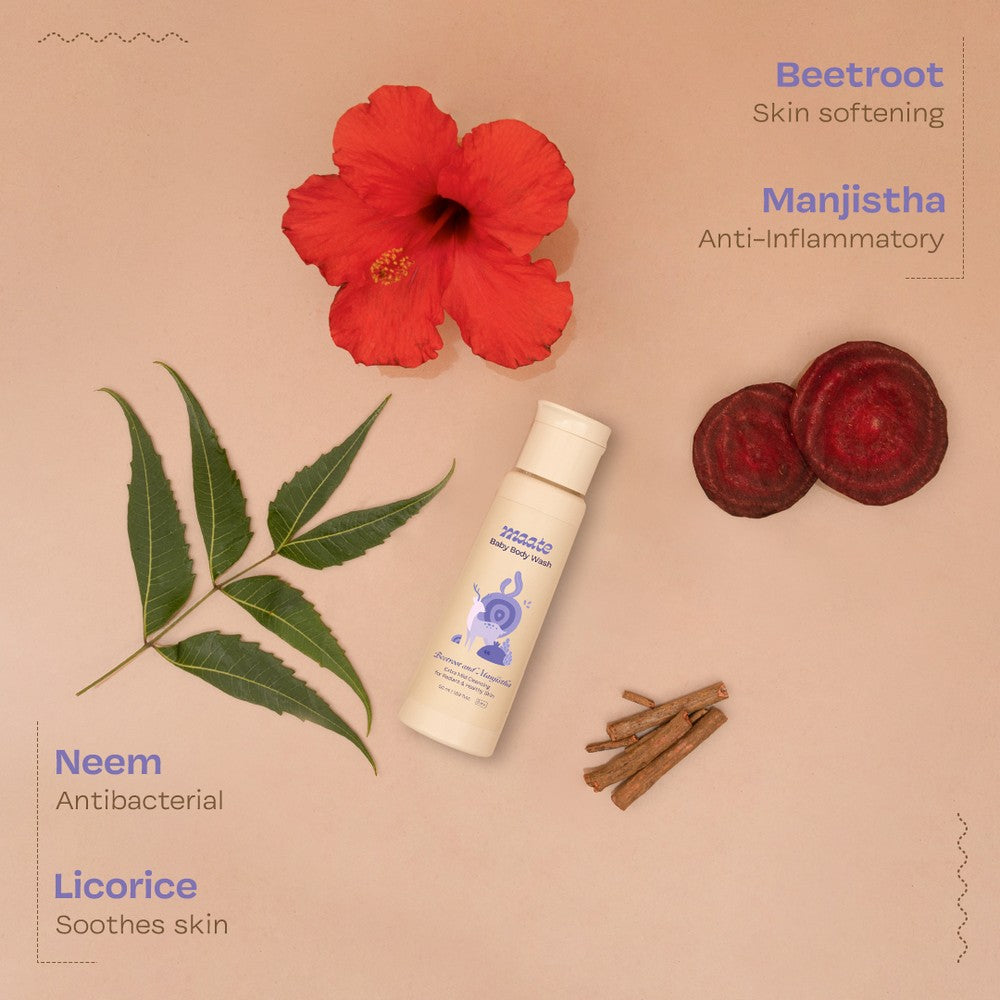 Natural Baby Body Wash With Plant-Based Mild Cleansers