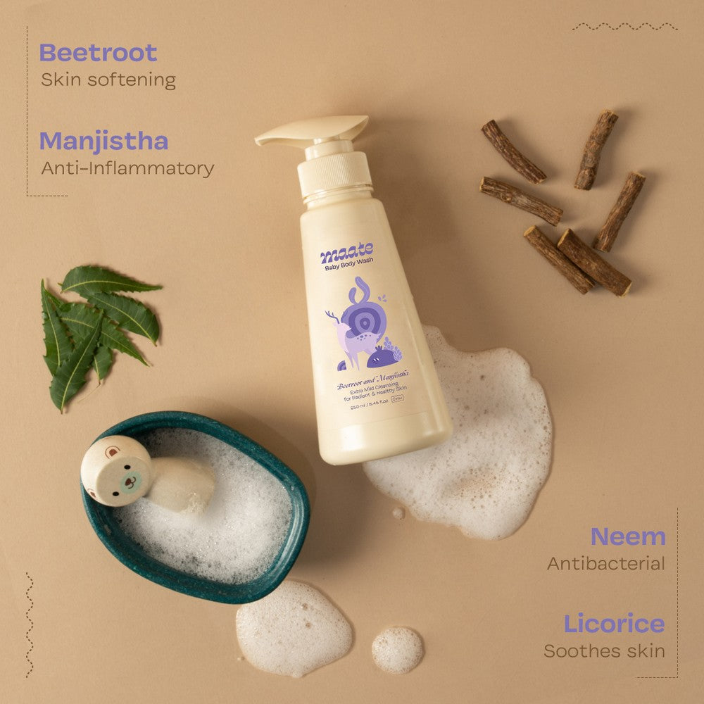 Natural Baby Body Wash With Plant-Based Mild Cleansers
