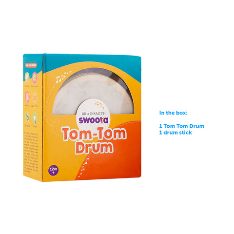 Swoora Wooden Tom-Tom Drum With Stick