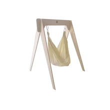 Load image into Gallery viewer, Beige Organic Baby Hammock With Stand
