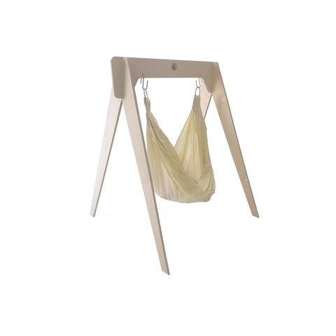 Beige Organic Baby Hammock With Stand