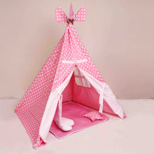 Load image into Gallery viewer, Baby Pink TeePee Tent Set
