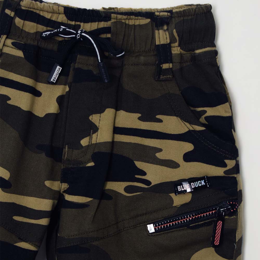 Military Camou Printed Jamaican Shorts