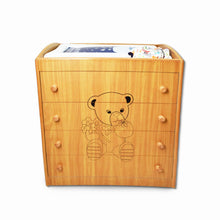 Load image into Gallery viewer, Brown Bear Wooden Changing Table for New Born Baby Nursery
