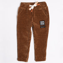 Load image into Gallery viewer, Striped Corduroy Warm Sweatpants Joggers- Grey, Brown, Green &amp; Black
