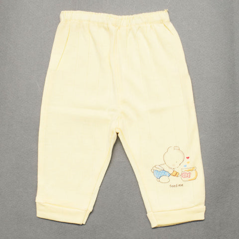 Pastel Bear Love Theme Cotton Leggings For Newborn- Pack Of 3