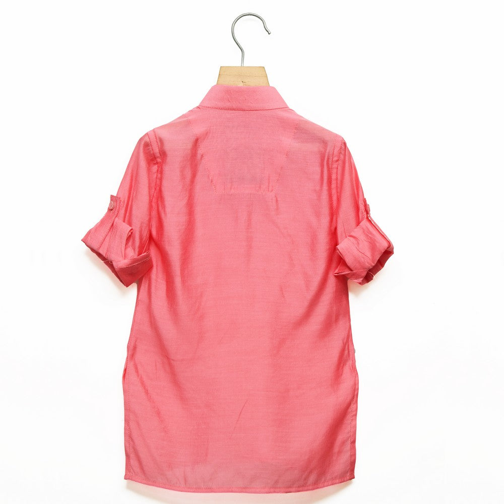 Pink Kurta Pajama with Embroidered Nehru Jacket