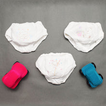 Load image into Gallery viewer, White Bear With Floral Printed Cotton Bloomers &amp; Briefs -Pack Of 3

