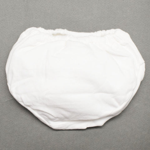 White Bear With Floral Printed Cotton Baby Bloomers & Briefs- Pack Of 3