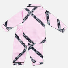Load image into Gallery viewer, Pink I Dont Care Printed Collar Neck Night Suits
