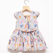 Load image into Gallery viewer, White Follow The Rainbow Frock
