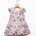White Follow The Rainbow Frock