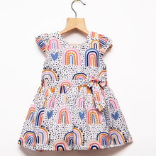 Load image into Gallery viewer, White Follow The Rainbow Frock
