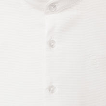 Load image into Gallery viewer, Yellow &amp; White Striped Mandarin Collar Full Sleeves Shirt
