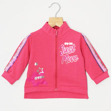 Load image into Gallery viewer, Pink Sequins Embellished Front Zipper Jacket

